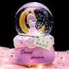 Princesa de Ensueño Kuku Mi Bola de Cristal Caja de Música Giratoria Caja de Música Regalo de Cumpleaños para Niños Niñas Niña Pequeña