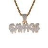 Ebay Amazon collar de venta caliente transfronterizo para hombre rapero europeo y americano colgante SAVAGE hip hop collar de circonitas micro incrustadas