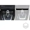 Adecuado para 2009-2016 BMW Z4E89 radio moldura inferior piano negro accesorios de modificación interior de coche