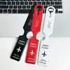 Etiqueta de Equipaje de Cuero PVC Lacado Spot Transfronterizo con Logotipo Serigrafiado y Firma Papel Cuero Etiqueta de Maleta Tarjeta de Embarque
