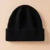 Gorro Cálido de Invierno 100% Cachemir Puro para Mujer Gorro Grueso de Lana Tejida Protección contra el Frío para Ciclismo al Aire Libre Protección para los Oídos Gorro Frío