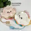 Sombrero de Paja para Niños Celebridad de Internet Femenina Orejas Móviles Dibujos Animados Airbag Moda Sombrero de Sol Sombrero de Exterior Verano Ala Ancha