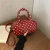 Bolso Cruzado de Lunares Estampados para Mujer 2026 Nuevo Estilo Coreano Bolso de Mano Bolso Bowling Verano Súper Popular Nicho Bolso de Hombro