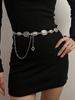Acessórios de corrente de cintura de metal vintage francês feminino bronze ouro corrente cinto decoração vestido camisa calças corrente verão
