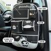 Bolsa de Pendurar para Armazenamento de Carro Panda, Bolsa de Armazenamento Criativa Multifuncional Pequena de Mesa Suspensa para Carro, Lixeira de Carro Fofa de Desenho Animado