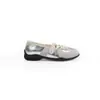 Zapatos de Entrenamiento Alemanes Gu Yun para Aumentar la Altura Mujer Otoño 2026 Estilo Ballet Patchwork Cordones Zapatos Casuales Suela Suave Planos Mujer