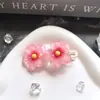 Grampo de Cabelo Flor Doce Clipe BB Estilo Western Infantil Adorno de Cabeça Flor de Cerejeira Fofa Acessórios de Cabelo para Menininha Clipe Lateral para Franja