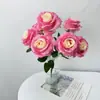 Novo Produto: Buquê Anna Rose de 7 Cabeças para Decoração de Casa Pastoral, Vitrine, Flores Artificiais, Atacado de Exportação, Arranjos Florais Artificiais