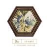 Pintura decorativa para comedor de restaurante americano, pintura colgante para entrada, fondo de sala de estar europeo, pintura mural hexagonal de flores y pájaros