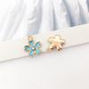 1 Colgante de Esmalte de Aleación Azul Lago Planeta Caracola Unicornio Lazo Pulsera Collar DIY Accesorios Zhongcheng