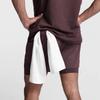 Shorts Deportivos Musculares de Moda de Verano Europeos y Americanos para Correr al Aire Libre, Sentadillas, Transpirables, Doble Capa, Secado Rápido, para Hombre, Transfronterizos