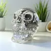 Craneo de Vidrio de Cristal Adornos Creativos Artesanías Talladas Decoraciones de Halloween Sin Poros Cabeza de Fantasma Aterradora Personalización