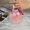 Colgante para Bolso Muñeca Bola de Pelo de Zorro Llavero Muñeca Durmiendo Linda Colgante Llavero de Coche