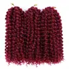 Cabelo de Crochê Marlybob de 8/10/12 Polegadas Peruca Sintética Longa Cacheada Fofa