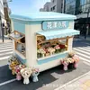 Tienda móvil, contenedor de moda, tienda a pie de calle, tienda móvil creativa para zonas escénicas, floristería, casita