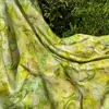Nuevo Tejido de Seda Xiangyun Jacquard de Rayón con Patrón de Nube y Limón Verde Estilo Nacional Chino para Camisas, Chalecos y Qipao Materiales Hechos a Mano