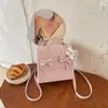 Mochila de Viaje Color Sólido Estilo Universitario Coreana para Mujer 2026 Nueva Tendencia Bolso de Mano de Nicho Bolso de Hombro Cruzado
