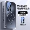 Adecuado para funda de teléfono OPPOReno12 disipación de calor magnética OPPOReno12pro con película para lente todo incluido anti-caídas