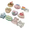 Acessórios Crocs DIY Desenho Animado Popular Flor de Sapato Ins Urso de Cristal Fivela Estéreo de Sapato Fivela Removível Decoração de Sandália