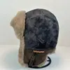 Gorra estilo Lei Feng para hombre y mujer, forrada de polar para invierno, engrosada, cálida, protectora de orejas para ciclismo, exterior a prueba de viento, esquí, gorra de aviador