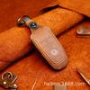 Funda para llave de coche Adecuada para Funda para llave Ford Focus Mondeo Funda Hebilla de cuero Sharp World Funda de cuero Crazy Horse