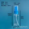 Stock de fábrica Botella de spray de plástico de 30 ml Botella de spray redonda de PET Portátil Alcohol Cosméticos Viaje Botella vacía rellenable
