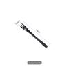 304 aço inoxidável doméstico japonês salgueiro folha conceito fosco preto faca bife e garfo colher western food tableware bolo garfo