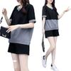 Moda manga curta plus size terno feminino 2023 primavera novo solto emagrecimento shorts idade-redução barriga cobrindo casual comércio exterior atacado