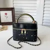 Bolsa de Mão Estrela Bolsa Caixa Feminina Estilo Novo Transfronteiriço Estilo Pequena Fragrância Versátil para o Dia a Dia Bolsa de Ombro Único Bolsa Transversal Feminina da Moda