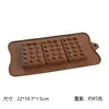 Molde de Silicone para Chocolate Desenho Animado Multiestilo Transfronteiriço Números e Letras Molde de Assar DIY Molde para Fudge Cubo de Gelo