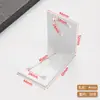 Suporte de canto em aço inoxidável 90 graus fixador de ângulo reto peça reta ferro angular em forma de L suporte de triângulo conector de suporte de prateleira