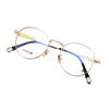 Nuevas Monturas de Gafas de Titanio Puro para Mujer, Monturas Redondas Personalizadas, Estilo Universitario Retro Artístico con Monturas de Gafas para Miopía con Bloqueo de Luz Azul para Hombre