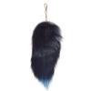 Colgante de pelo de zorro de 30 cm para Halloween, cola de zorro azul plateada, accesorio de piel auténtica, colgante para bolso de mujer