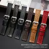 Para Huawei GT4/GT3 Correa de Cuero Samsung Galaxy watchs3 Cadena de Reloj Retro Hueca de Cuero Loco
