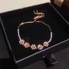 Pulsera Geométrica de Zirconia de Lujo de Gama Alta para Mujer, Moderna y Versátil, Joyería de Pulsera Popular Transfronteriza, Joyería al por Mayor de Yiwu