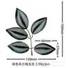 Decoração de Parede de Planta Clorofito Artificial com Folhas Trilobadas e Pentalobadas para Decoração de Parede de Fundo Interna e Externa