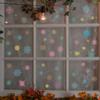 Nova SDJD001 estática UV Natal cor snowflake vidro janela adesivos casa fundo adesivos de parede decorativos