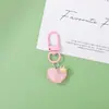 Ins corona de corazón floral translúcida accesorios de llavero con cuentas diy para bolsa de niña linda estuche para lápices colgante venta al por mayor