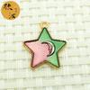 Pieza de bricolaje de menisco de estrella, accesorios de joyería de aleación coreana, colgante individual de color monocromático a juego, colgante de cuerda de mano de estrella y luna, cuerda para colgar en la cabeza