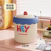 Bonito Cubo de Basura de Escritorio Mini de Aspecto Elegante Mesa de Comedor Dormitorio Habitación de Estudiantes Cama Hogar Cubo de Almacenamiento con Tapa abatible Papelera