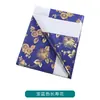 Sudario para cremación, hermoso satén de cinco capas con estampado dorado, sudario y colchón cubiertos de oro y plata, juego completo para hombres y mujeres