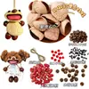 Boneca de Casca de Fruta Pacote de Material DIY Artesanal Criativo Acessórios de Lã Encaracolada para Ursinhos Acessórios de Joias Artesanais para Crianças