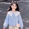 Nuevo Conjunto de Dos Piezas para Niños Mayores: Sudadera con Estampado de Muñeca Chic y Hermosa para Primavera y Otoño y Pantalones Casuales Retro para Niñas