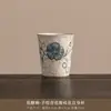 Juego de Té Kung Fu de Cerámica Pintado a Mano de Tres Piezas con Tapa, Tetera y Bandeja, Individual de Gama Alta que No se Calienta al Tacto para Uso en Casa