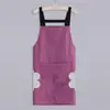 Delantal de cocina impermeable y a prueba de aceite para el hogar, cocina doméstica, nuevo estilo 2026, ropa de trabajo para catering y trabajo, versión estampada para mujer