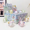 Adorno de Caja Misteriosa de Piedra de Cristal de Hada Zorra Pequeña Tushan Estilo Xiaohongshu Decoración de Escritorio de Moda Figura de Zorro de Nueve Colas