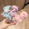 Acessórios de Cabelo Rosa para Meninas Meninas Doces Desenho Animado Fita de Laço Decoração de Cabelo Grampo de Cabelo Faixa de Cabelo Infantil