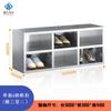 Gabinete de Zapatos de Acero Inoxidable de Fábrica Taller de Purificación Libre de Polvo Laboratorio Hospital Gabinete para Cambiar Zapatos Taburete para Zapatos Gabinete de Zapatos de una o Dos Caras con Puerta