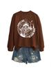 Siempre Toma la Estación Independiente Escénica Amazon Ebay Sudadera de Mujer Moderna Elegante Cómoda