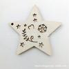 Serie de Decoración Navideña Tablero de Madera de Álamo de Doble Capa Aproximadamente 7 cm Colgante de Madera Creativo Manualidades Lindas DIY